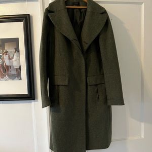 cos khaki green wool coat